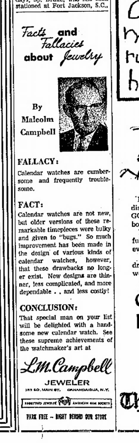 Facts and Fallacies About Jewelry newspaper clipping